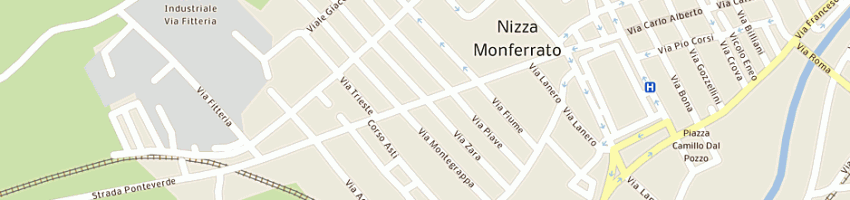 Mappa della impresa vetreria cristalglass a NIZZA MONFERRATO