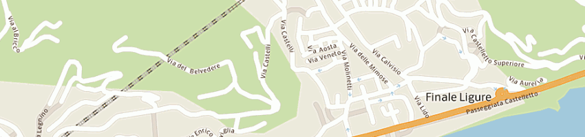 Mappa della impresa campeggio del mulino di proserbio silverio e c snc a FINALE LIGURE