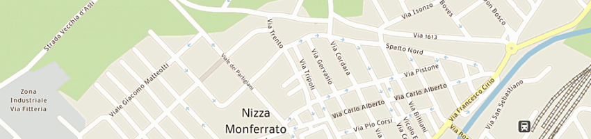 Mappa della impresa in's mercato spa a NIZZA MONFERRATO