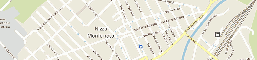 Mappa della impresa 1 h clean sas di grosso patrizia e c a NIZZA MONFERRATO