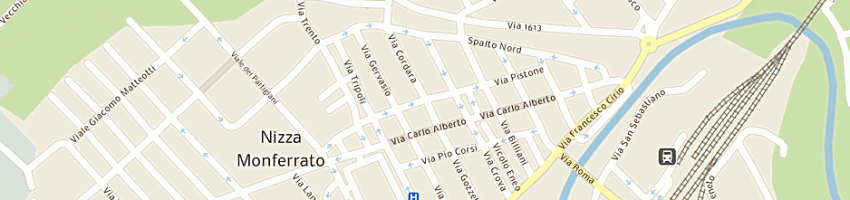 Mappa della impresa gva a NIZZA MONFERRATO