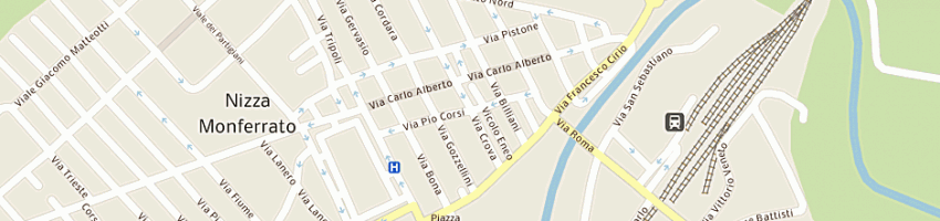 Mappa della impresa nizza frutta di montanella francesco e c sas a NIZZA MONFERRATO