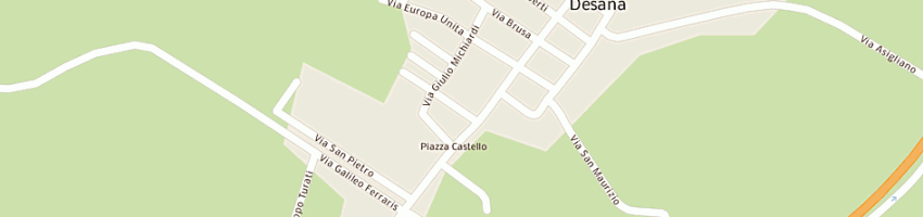 Mappa della impresa farmacia corradino dr maria cristina a DESANA