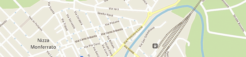 Mappa della impresa societa' in accomandita semplice albergo ristorante fortuna - pichin - di milano giovann a NIZZA MONFERRATO