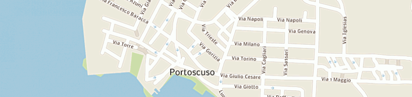 Mappa della impresa antica forneria sarda srl a PORTOSCUSO