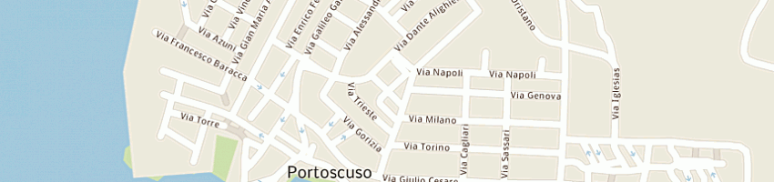 Mappa della impresa aerre calzature di rampino rosanna e c snc a PORTOSCUSO