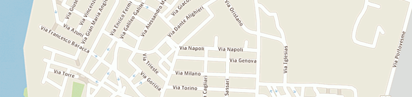 Mappa della impresa poste italiane spa a PORTOSCUSO