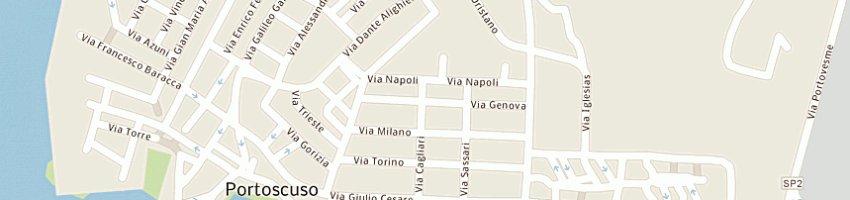 Mappa della impresa gruppo ormeggiatori soccoopa rl a PORTOSCUSO