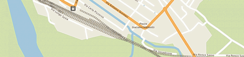 Mappa della impresa cetac di brugo pier antonio e c a ROMAGNANO SESIA