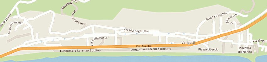 Mappa della impresa trattoria gambero verde a FINALE LIGURE