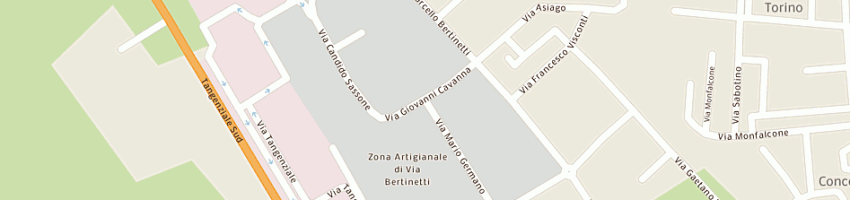 Mappa della impresa baragioli mario e c snc a VERCELLI