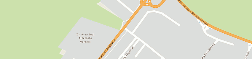 Mappa della impresa officina basano snc di basano claudio e basano marco a VERCELLI