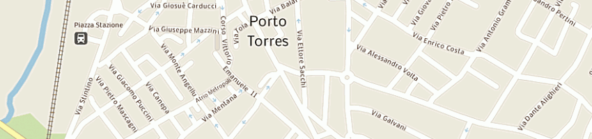 Mappa della impresa sari bruno e bertoli gabriella sas a PORTO TORRES
