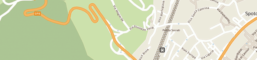 Mappa della impresa carabinieri a SPOTORNO