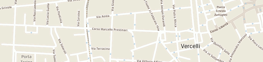 Mappa della impresa regione piemonte a VERCELLI