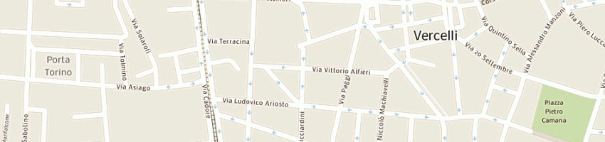 Mappa della impresa costruzioni florida di labinoti astrit a VERCELLI