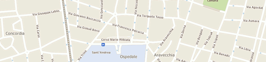 Mappa della impresa societa' gestione dolciaria - sogedo di bellaguardia renzo e c - sas a VERCELLI