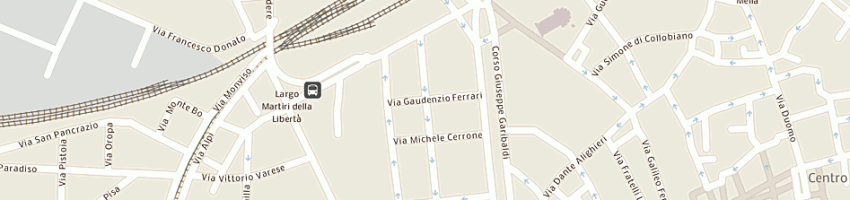 Mappa della impresa rosetta pietro a VERCELLI