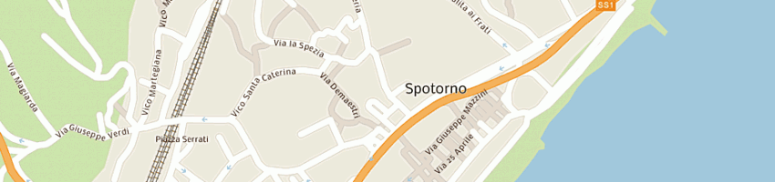 Mappa della impresa hotel esperia - geal di porinelli enrico e csas a SPOTORNO