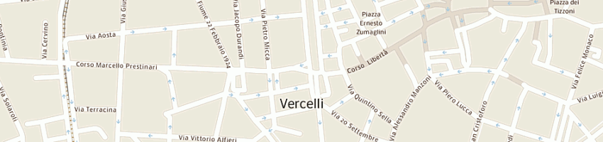 Mappa della impresa studio bibliografico il piacere e il dovere a VERCELLI
