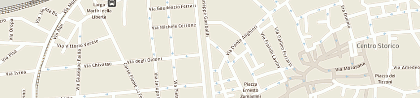 Mappa della impresa ristorante il paiolo di coppa maurizio e c - sas a VERCELLI