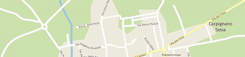 Mappa della impresa oberon grafica snc di buratti gian carlo e giovagnoni luca a CARPIGNANO SESIA