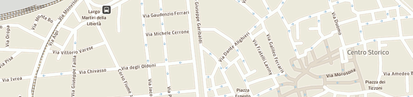 Mappa della impresa cherie l'intimo di buccino stefano a VERCELLI