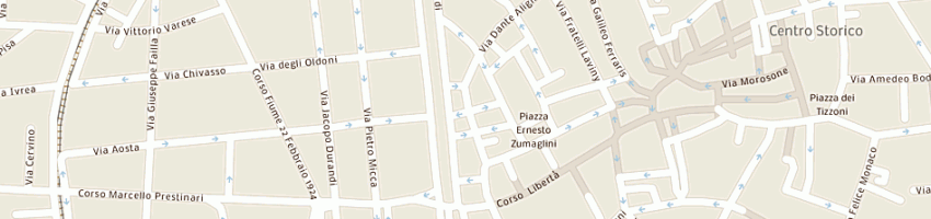 Mappa della impresa acli servizi piccola societa' cooperativa a rl a VERCELLI