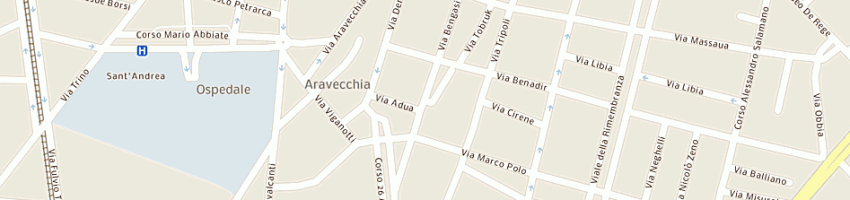 Mappa della impresa belli gaetano a VERCELLI