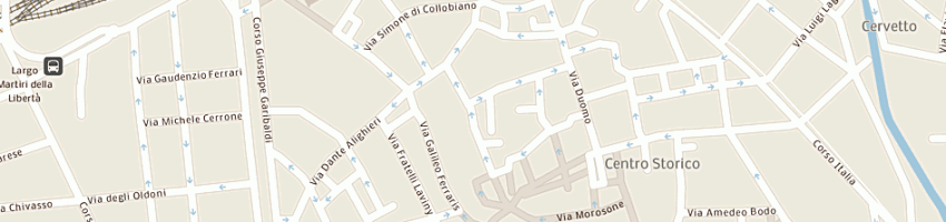 Mappa della impresa tricerri franco a VERCELLI