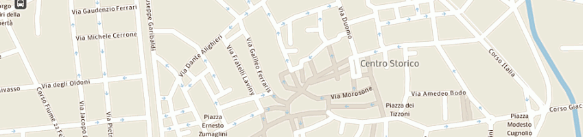 Mappa della impresa dosio maurizio a VERCELLI
