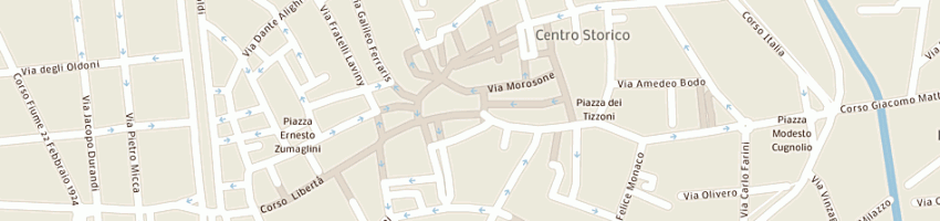Mappa della impresa casa della lana di zamboni francesca a VERCELLI