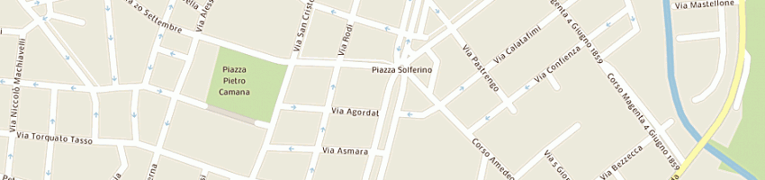 Mappa della impresa farmacia azienda farmaceutica municipalizzata a VERCELLI