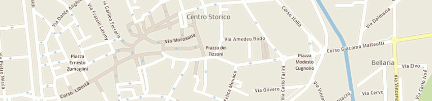 Mappa della impresa graneris roberto a VERCELLI
