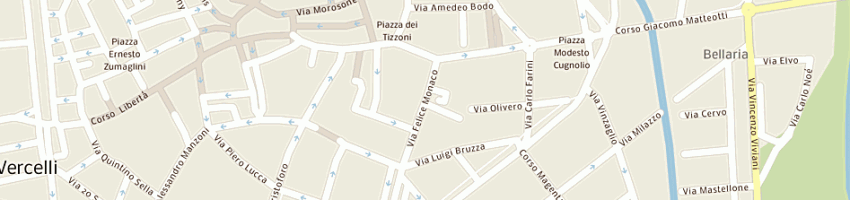 Mappa della impresa coop di servizi service center a VERCELLI