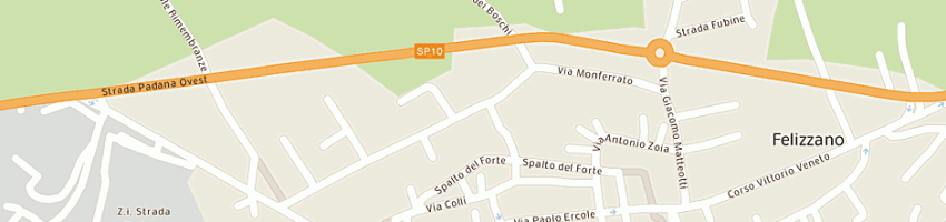 Mappa della impresa tecpol srl a FELIZZANO