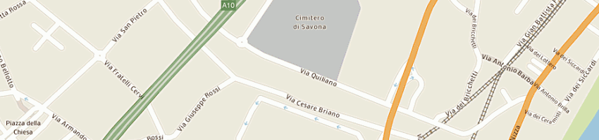 Mappa della impresa ciarlo angela a SAVONA