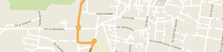 Mappa della impresa caffe' due palme di belviso m e gaviorno p (snc) a CASALE MONFERRATO