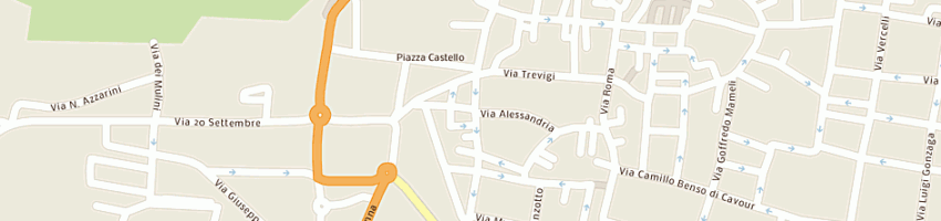 Mappa della impresa pasticceria chilo' di audagnotti marco a CASALE MONFERRATO