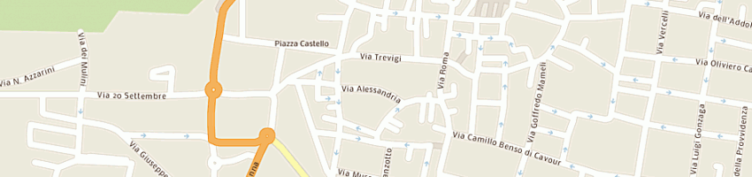 Mappa della impresa hotel center sas a CASALE MONFERRATO