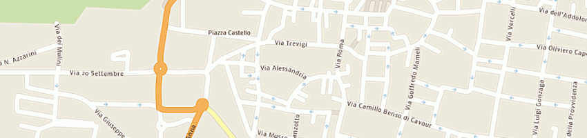 Mappa della impresa collegio convitto municipale trevisio a CASALE MONFERRATO