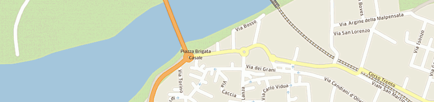 Mappa della impresa tabaccheria porta po a CASALE MONFERRATO
