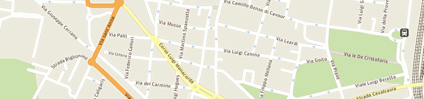 Mappa della impresa agenzia quadrifoglio viaggi di bruno sferza a CASALE MONFERRATO