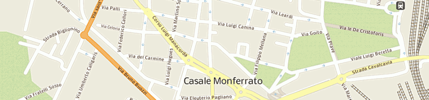 Mappa della impresa agenzia cellerino sas di cellerino franco e c a CASALE MONFERRATO
