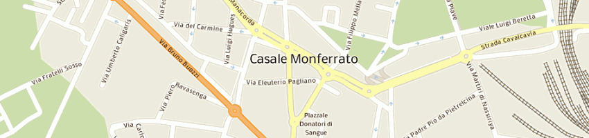 Mappa della impresa l'occhialaio di bedini loretta e c sas a CASALE MONFERRATO