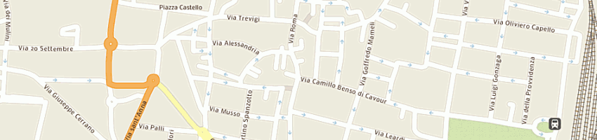 Mappa della impresa caffe' roma di bifano marisa e c sas a CASALE MONFERRATO