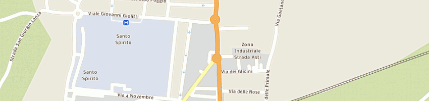 Mappa della impresa garage priocco di natale gerardo a CASALE MONFERRATO