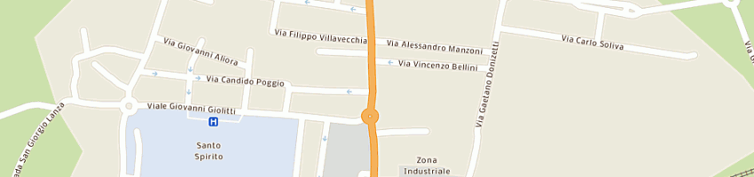 Mappa della impresa trattoria del valentino a CASALE MONFERRATO