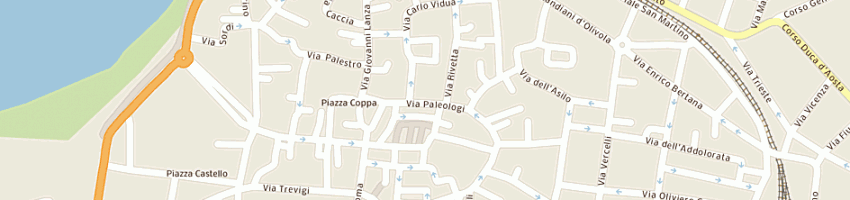 Mappa della impresa oliaro riccardo a CASALE MONFERRATO