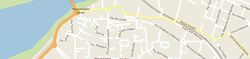 Mappa della impresa ginevro claudio a CASALE MONFERRATO